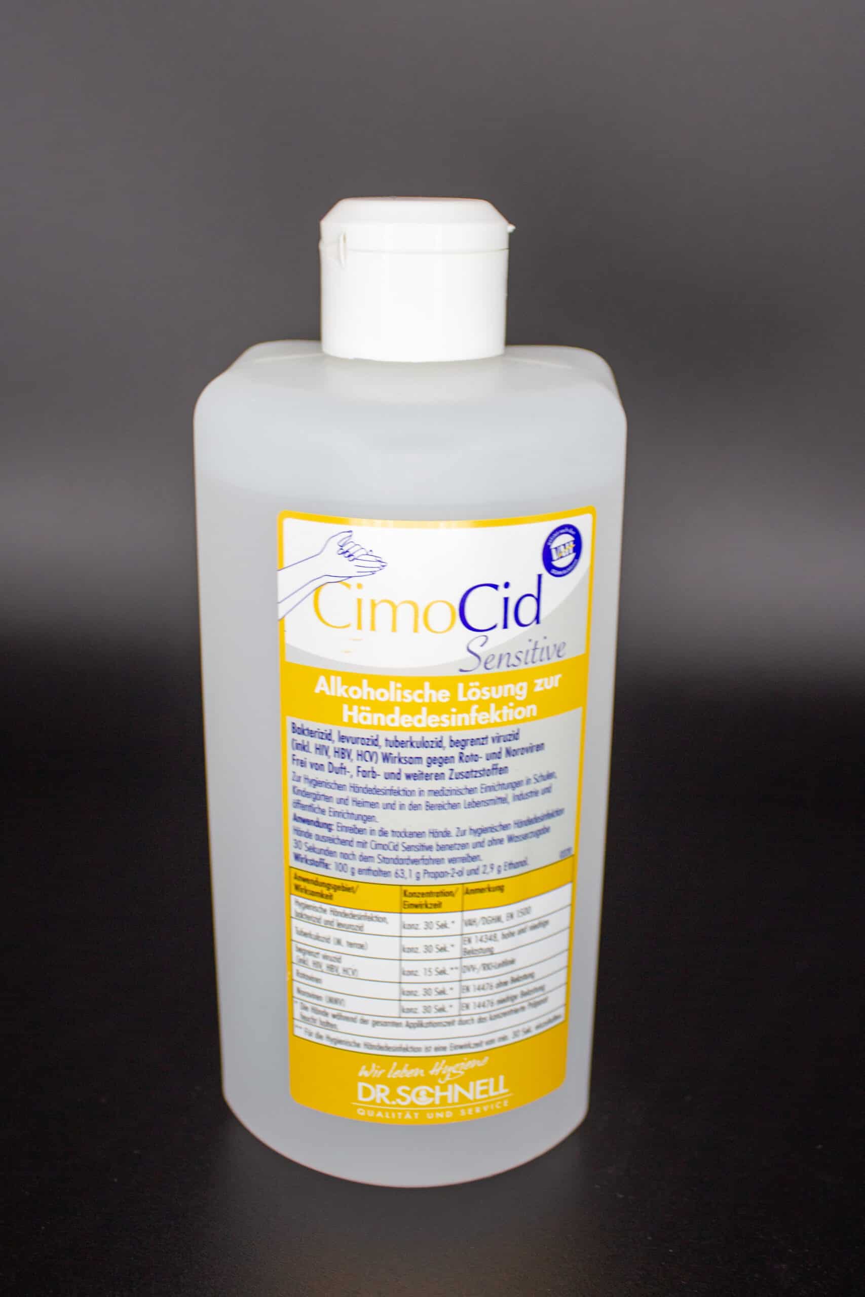 CimoCid Sensitive – Mittel zur Händedesinfektion von Dr. Schnell